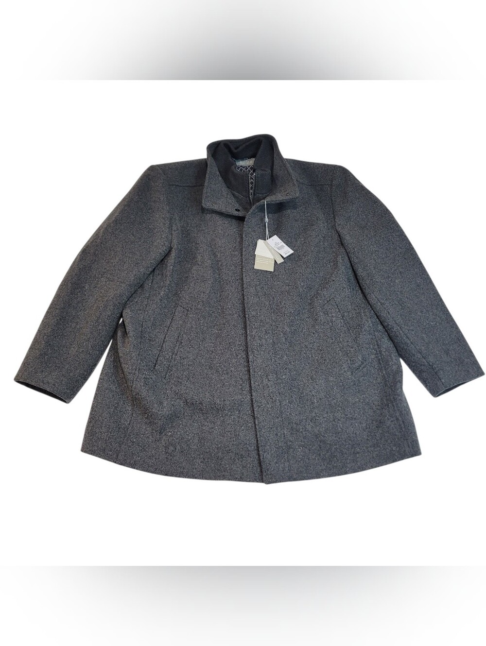 Paulo Solari Men's Wool Blend Car Coat - Size 4XL